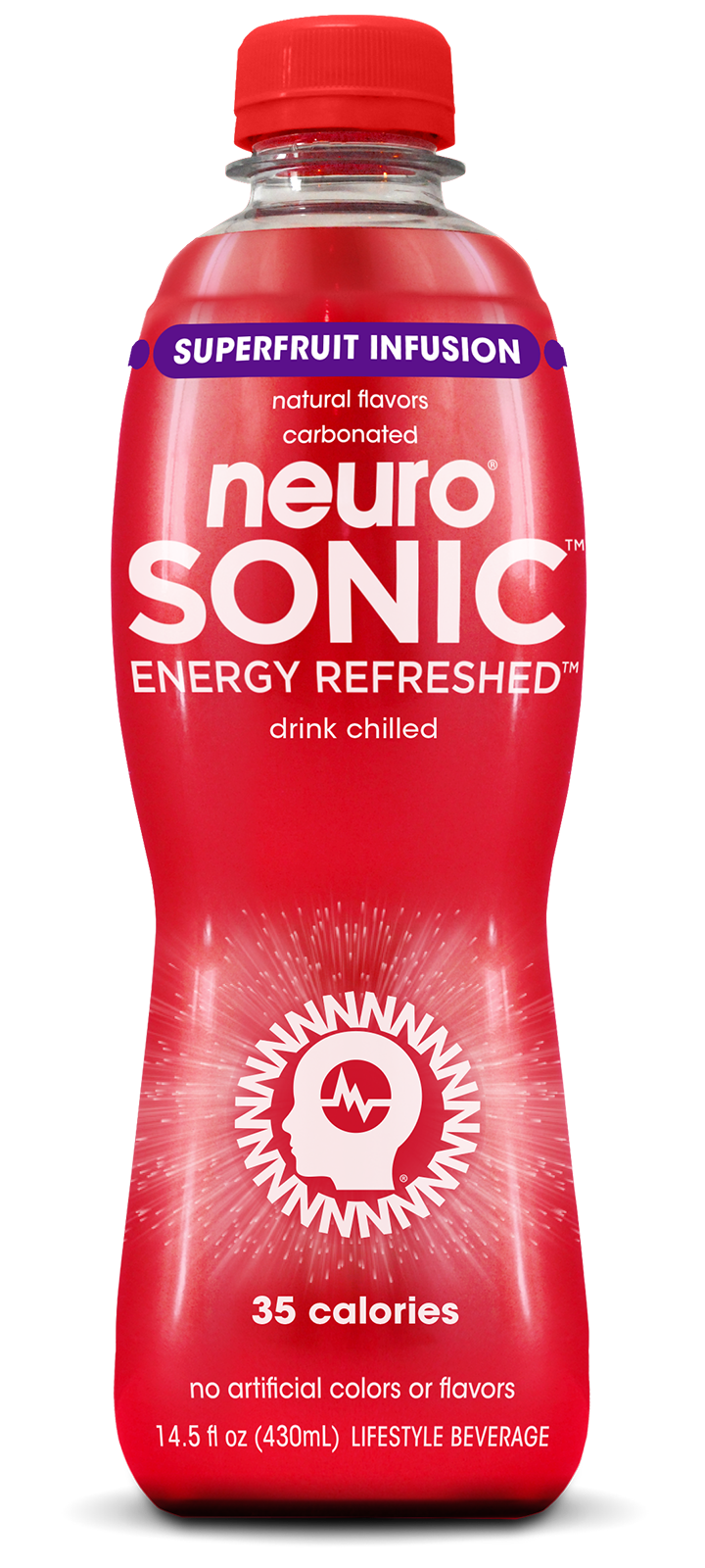 Neuro - Neuro Sonic Energy Refreshed Super Fruit Infusion Drink 14.5 Ounces  (14 ounces)